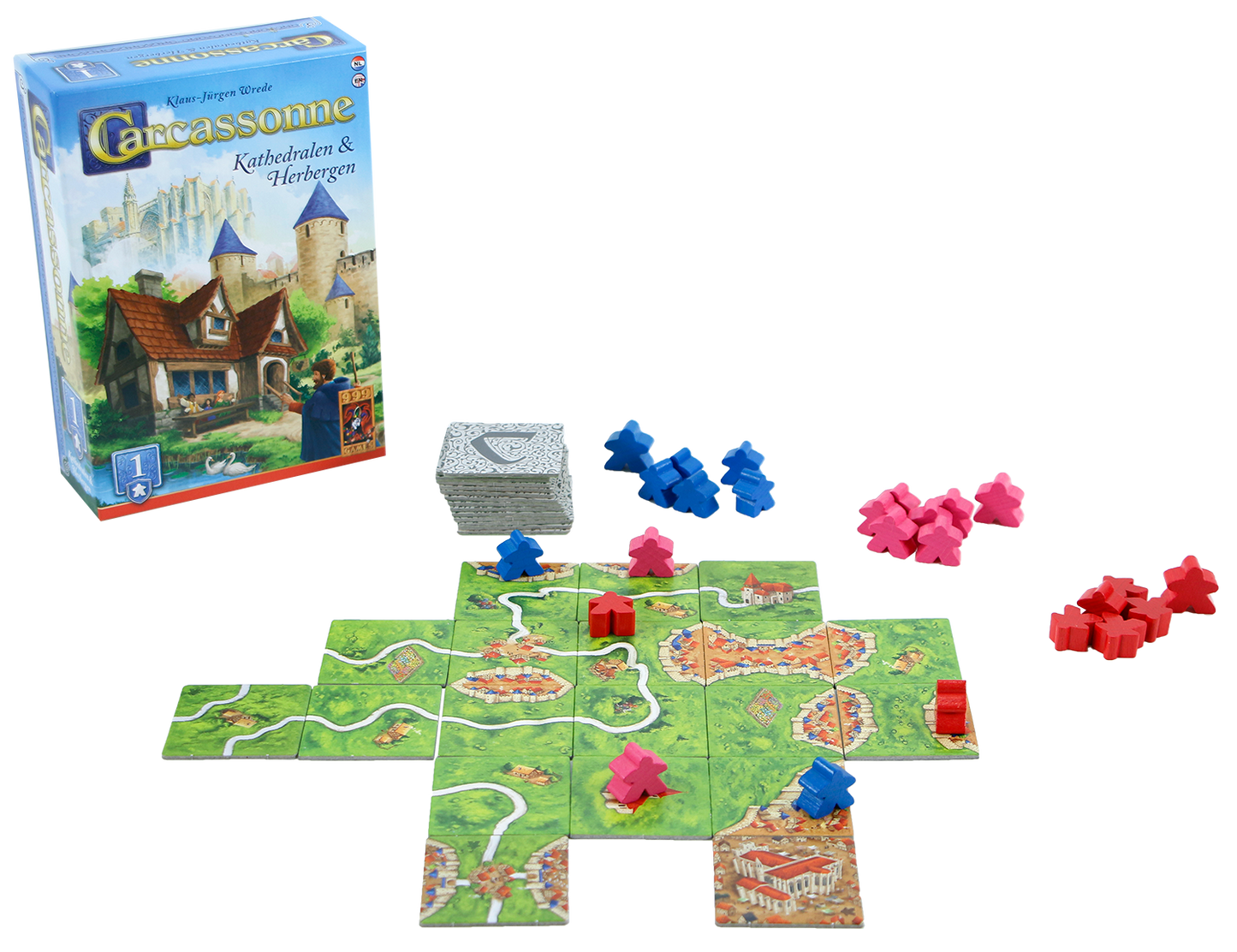 Carcassonne: Kathedralen & Herbergen - Uitbreiding 1