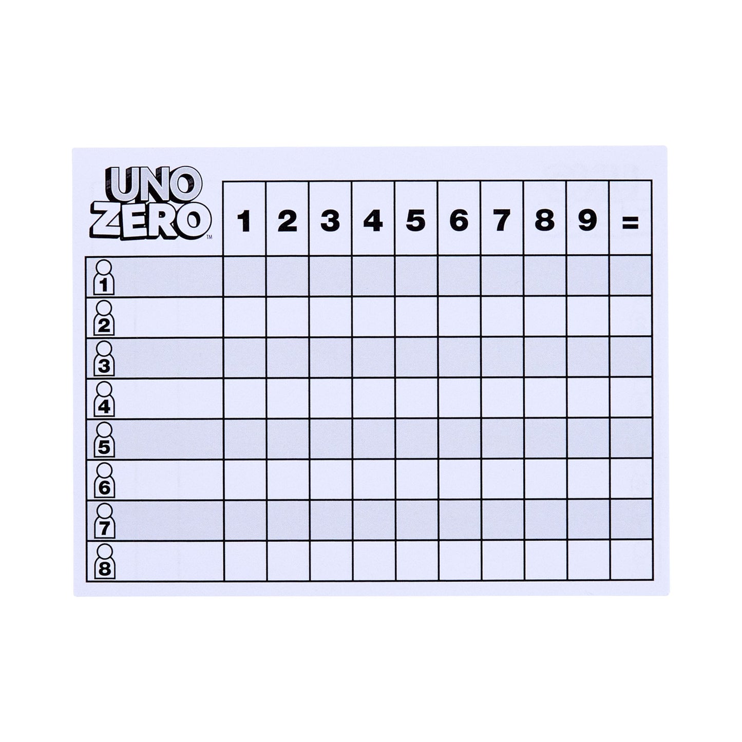 UNO Zero Card Game