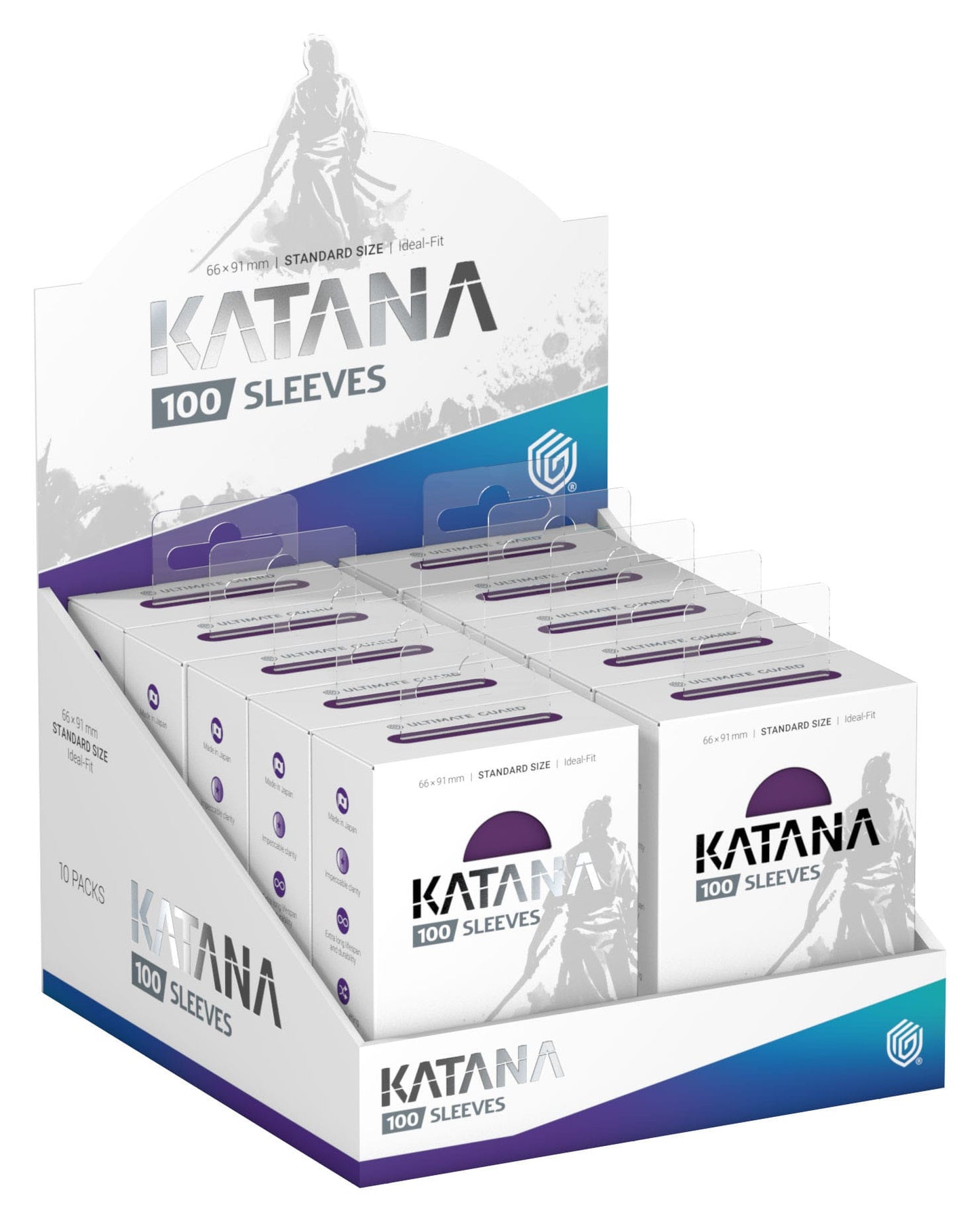 Ultimate Guard Katana Sleeves Standard Size (100) - Iris Bloom