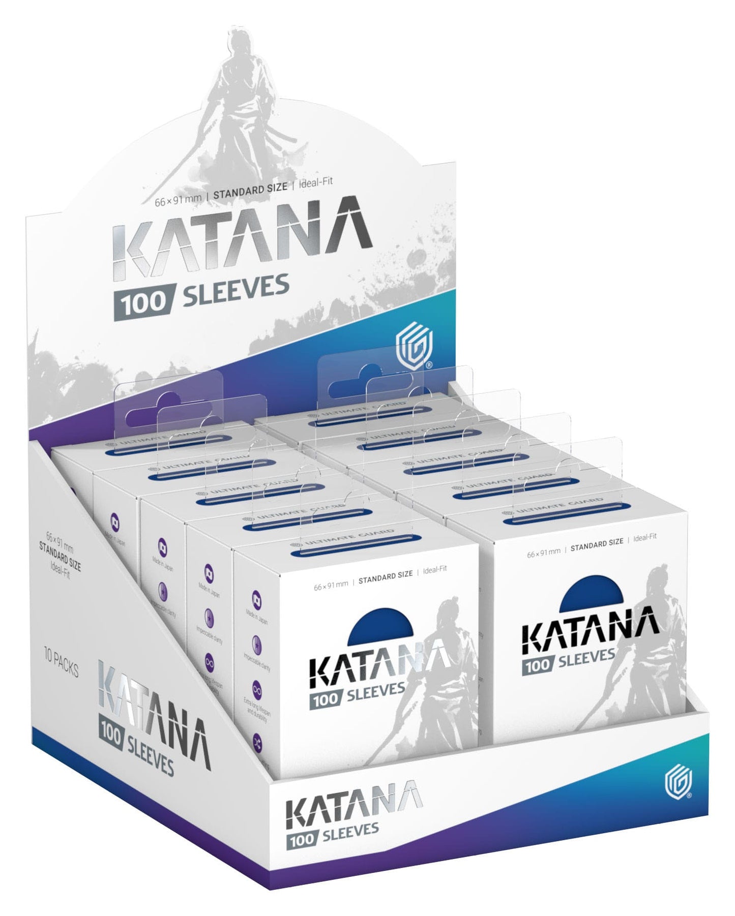 Ultimate Guard Katana Sleeves Standard Size (100) - Blue Bird