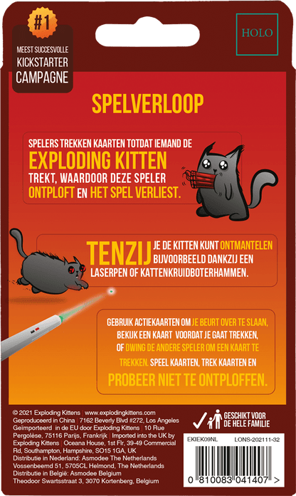 Exploding Kittens – 2-Speler Editie - NL