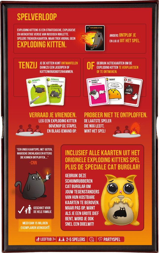 Exploding Kittens – Cat Burglar Editie - NL