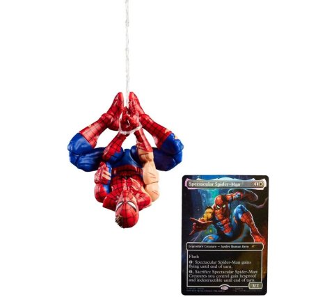 Marvel Legends Magic: The Gathering Action Figure Battle-Damaged Spider-Man (plus Exclusive Foil Card) 15 cm