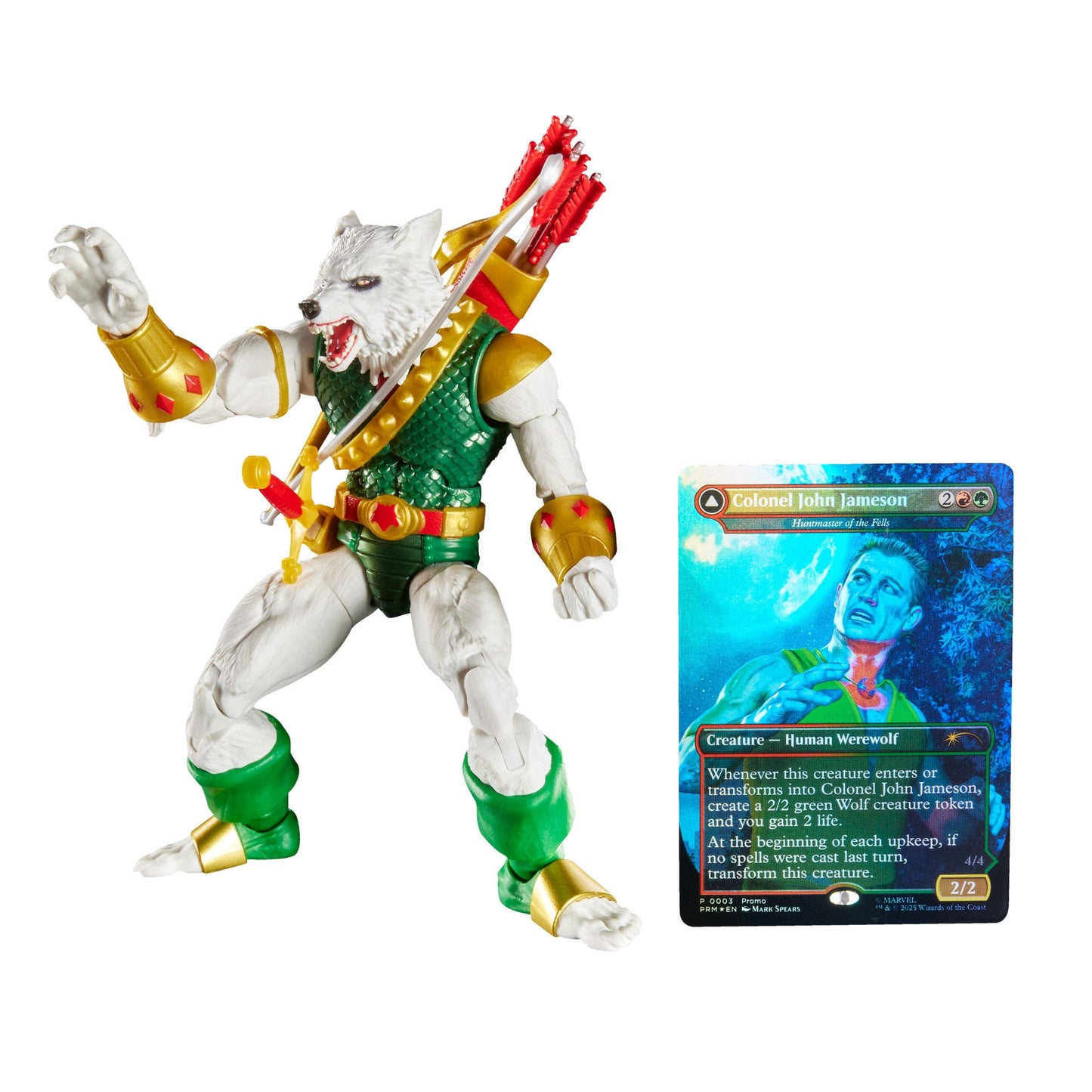 Marvel Legends Magic: The Gathering Action Figure Man-Wolf (plus Exclusive Foil Card) 15 cm