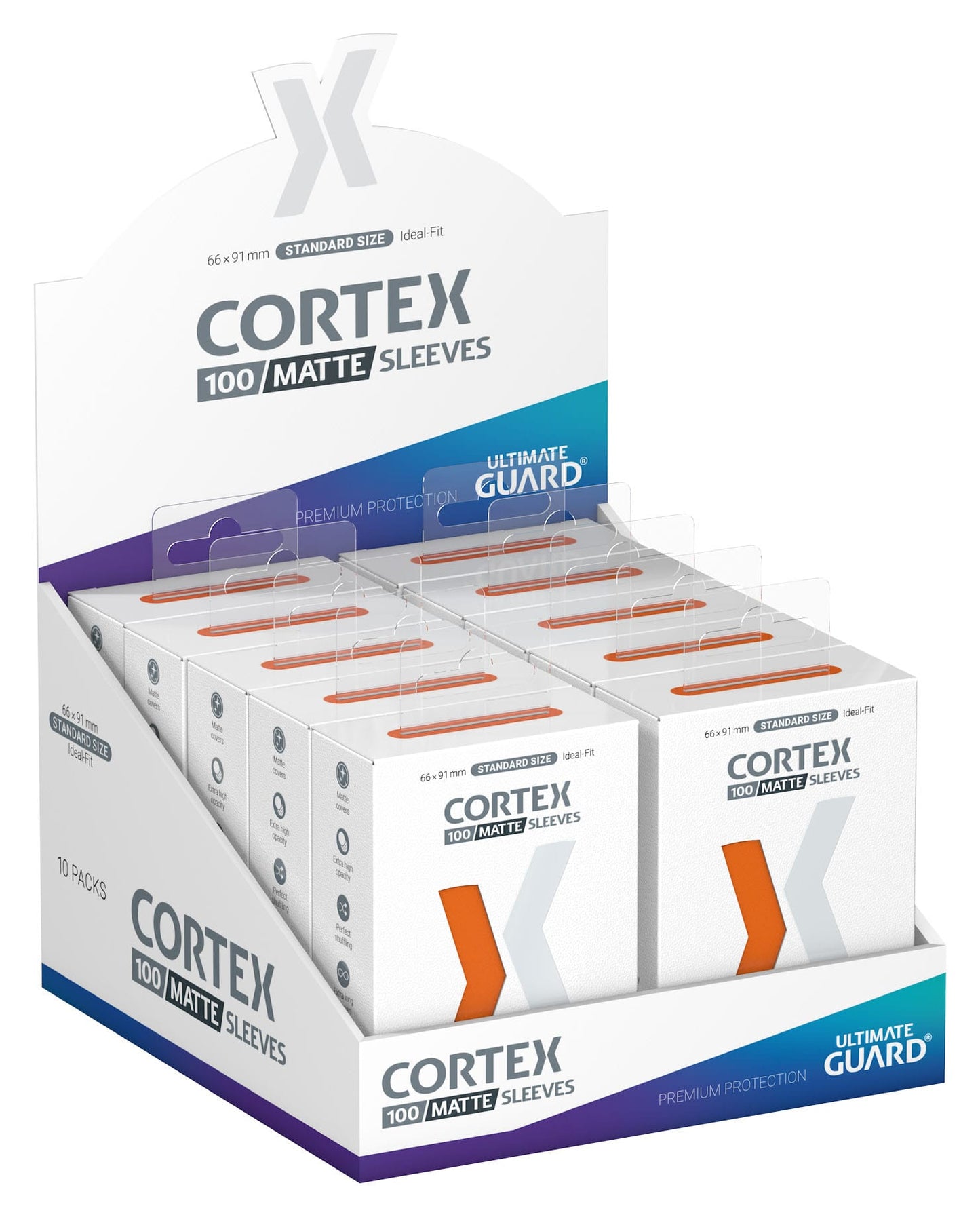 Ultimate Guard Cortex Sleeves Matte Standard Size (100) - Orange